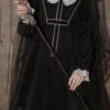Black Doll Collar Long Sleeves Gothic Lolita Dress -LolitaInside ce9d236d4d7a91db81046dbebf9b687c