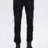 Black Personalities Strappy Distressed Men's Punk Pants -LolitaInside cea623cb323a8e0f918bad6aec54f221