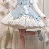 Cute Girl Doll Collar Hair Ball Christmas Princess Sweet Lolita JSK Dress Full Set -LolitaInside cfa0c9670b8d1f56ed714b800dc3e9d2