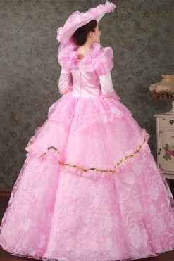 Half Sleeves Diamond Button High Waisted Hollow Embroidery Floral Print Multi-Layer Victorian Lolita Prom Dress -LolitaInside d139d1179245fd499c56646316cf9427