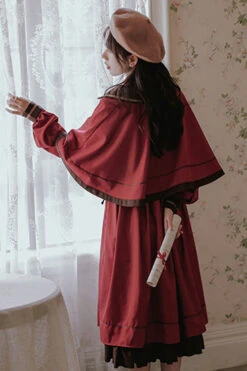 Vintage College Style Lapel Collar Long Sleeves Double Paneled Hem Sweet Lolita Dress -LolitaInside d278076cdab3e7df0ba26cd0f50b3d2e 7d1b18d1 03db 4aba b6ee e6ec0cb32fc7