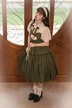 Dark Green Noble Retro Elegant Country Poetry Classic Lolita Dress 15 Dark Green Noble Retro Elegant Country Poetry Classic Lolita Dress -LolitaInside d38772a5a919bdb1d4520942229669b4