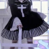 Original Dark Velvet Gothic Lolita OP Dress With Two-Piece Design For Halloween 1 Original Dark Velvet Gothic Lolita OP Dress With Two-Piece Design For Halloween -LolitaInside d638f5d53fe7962aca8f9ffab5d1602b