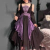 Black/Purple Print Styx Ferry Witch Gothic Lolita Dress -LolitaInside d6d41ff8f59d18a468bcc1eb60e6d6c2