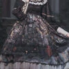 Black Long Sleeves Mist Print Classic Lolita OP Dress -LolitaInside d7a0f822ffe48c04cd9a2ad7c7cc3aec