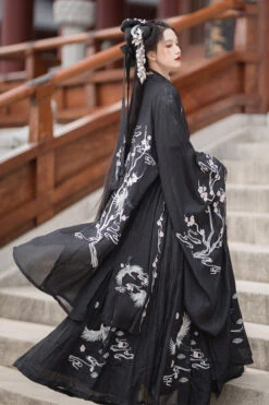 Original Chinese Ancient Style Heyungui Hand Embroidery Sweet Hanfu Dress Full Set -LolitaInside dbfc3dcdc6b05d244f10b0ba975f08a7