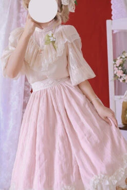 Pink Elegant Vintage Tulip Multi-Layer Ruffled Classic Lolita Skirt Dress -LolitaInside dcfad826bc9c32f35f19ef618a8e3a00
