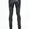 Black Punk Circuit Printed High Quality Stretchy Leather Tight Mens Pants -LolitaInside de98ae9ed256bd5779b534b627687f3e