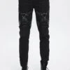 Black Thigh Position Buckle Splice Men's Punk Pants -LolitaInside e1341504cf1ea2d7ef231defaf029517