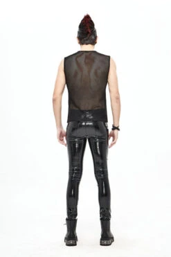 Black Punk Circuit Printed High Quality Stretchy Leather Tight Mens Pants 17 Black Punk Circuit Printed High Quality Stretchy Leather Tight Mens Pants -LolitaInside e378aef188740d11c53dc2a4946e11fa