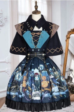 Dark Bule Sea Of Abyss Japanese Style Ruffled Classic Lolita JSK Dress -LolitaInside e69a437ef5f1a2863b1a13d8fad1611e fda1b898 1f54 4e76 a868 37ba4c54f869
