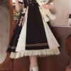 Black/White Chocolate Workshop Long Version Elegant Short Puff Sleeves Sweet Lolita Dress -LolitaInside e716e13d14920bc9e22f60f0881cc82a