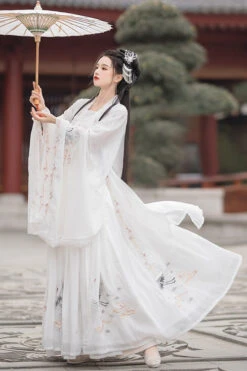 Original Chinese Ancient Style Heyungui Hand Embroidery Sweet Hanfu Dress Full Set -LolitaInside ea771d22b6bf6041ea8f6c8a83a33b46