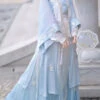 Blue Original Chinese Song Dynasty Gradient Sweet Lolita Hanfu Dress Full Set -LolitaInside eabf040cfc87469413266a3745bba8b5