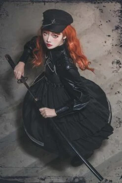 Black Night Owl Handsome Cool Gothic Lolita JSK Dress -LolitaInside eb7d62e1418da69a095eb1611d905007