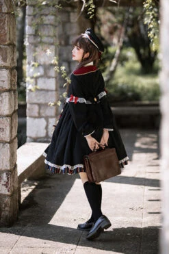 Magic Academy Witch Alchemy Long Sleeves Gothic Lolita OP Dress 4 Colors -LolitaInside ed0039d4e2acd14aaa04b94bfd2794ad
