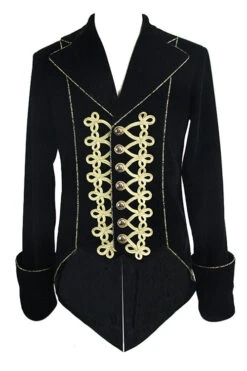 Golden Disc Flowers Hand Embroidered Gothic Mens Coat -LolitaInside eeb6ce1ab6d0e9f4ecd6a365596a4530