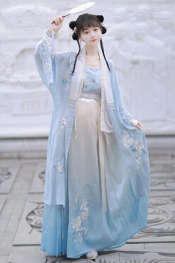 Blue Original Chinese Song Dynasty Gradient Sweet Lolita Hanfu Dress Full Set 7 Blue Original Chinese Song Dynasty Gradient Sweet Lolita Hanfu Dress Full Set -LolitaInside ef665ed3b39eae79721ba602d8e82da9