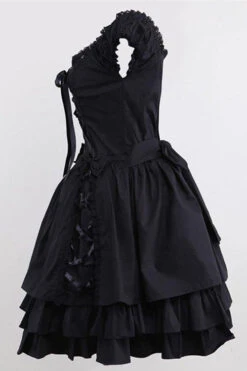 Black Lace Cotton Sleeveless Ruffled Gothic Lolita Dress -LolitaInside f11d377e90df3ccc393cec9681920675 9e578cc6 f4fd 414c b949 0116064fb5bf