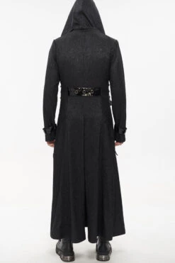 Black Punk Stripe Mechanism Material Adjustable Stitching Fake Girdle Design Slim Fit Men's Coat -LolitaInside f1a169c2908edd9e8edda0619027c95b