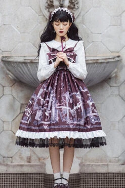 Front And Back Big Bows Passing Dream Pattern Print Gothic Lolita JSK Dress -LolitaInside f227faa33a07a0374aa06e83799aba62 21604124 d556 4f52 af4c d0a321da34a9