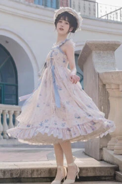 Multi-Color Chinese Style Elegant Flower Wall Print Sweet Lolita Dress 16 Multi-Color Chinese Style Elegant Flower Wall Print Sweet Lolita Dress -LolitaInside f2f3eaeda101505a27dadab3c42bec4f