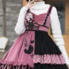 Red/Black Ruffle Stitching Vintage Sweet Lolita Dress -LolitaInside f502aa166597a2ba5f943fda4c90bcbe