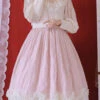 Pink Elegant Vintage Tulip Multi-Layer Ruffled Classic Lolita Skirt Dress -LolitaInside f5309c92d30bc3ffcd5a8994fad88a9f