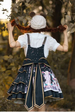 Black Multi-Layer Ruffled Note Bear Print Sweet Lolita JSK Dress -LolitaInside f5a02295c253c7c4f4ab47d9453d7dfc
