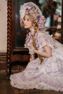 Purple The Key To The Secret Realm Gorgeous Wedding Princess Sweet Lolita Dress Set -LolitaInside f6e7598633ca7339516d5fc893bec065