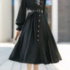 Black Mysterious Long Sleeves Chinese Style Single Breasted High Waisted Print Hanfu Dress -LolitaInside f8a1b4b5ff956eabd9d1a8a965639aea