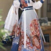 Multi-Color Original Chinese Han Dynasty Pipa Printed Classic Hanfu Dress Full Set -LolitaInside fa3af9b2ab2d68889bdb965c5fad048f
