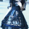 Black God's Salvation Square Collar Short Sleeves Lace Ruffled Gothic Lolita OP Dress 1 Black God's Salvation Square Collar Short Sleeves Lace Ruffled Gothic Lolita OP Dress -LolitaInside fa81c415d5a3491c3c63b3fa5f3faa96