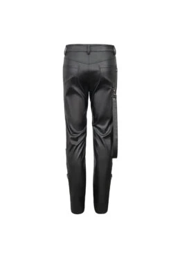Black Removable Right Side Zipper Faux Leather Men's Punk Pants 17 Black Removable Right Side Zipper Faux Leather Men's Punk Pants -LolitaInside fc585de1610746143a8f4819ab73dcf9