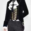 Golden Disc Flowers Hand Embroidered Gothic Mens Coat -LolitaInside ffed0ac551446c49ceafb10a473efd61